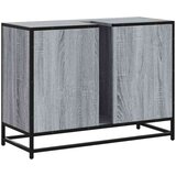 vidaXL Kopalniška omarica za umivalnik siva sonoma 80x33x60cm inž. les | Shoptok.si
