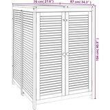 vidaXL Vrtna škatla za shranjevanje 70x87x104 cm trden akacijev les | Shoptok.si