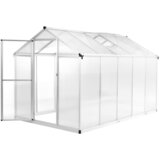  Staklenik od aluminija 302 x 190 x 195 cm 11,19 m³ | shoptok.hr