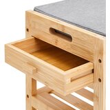 XORA klop s prostorom za čevlje siva, naravne barve | Shoptok.si