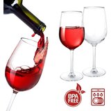 FWEEK komplet 4 plastičnih kozarcev za vino 580 ml – prozorni | Shoptok.si