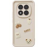 AVIZAR Ovitek za Redmi Note 15 Pro 5G s 3D Kawaii Medvedki in Dvignjenim Robom, Bež, (5000274757) | Shoptok.si