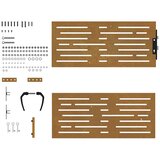  Vrtna vrata 85x100 cm od čelika COR-TEN četvrtasti dizajn | shoptok.hr