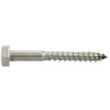 MARINETECH Šesterokutni vijak za drvo (Ø x D: 6 x 30 mm, Plemeniti čelik, A4, Šesterobridna glava, Vanjski šesterokutni) | shoptok.hr