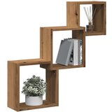 vidaXL Kockaste zidne police boja hrasta 68x15x68 cm konstruirano drvo | shoptok.hr