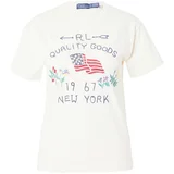 Polo Ralph Lauren Majica 'QLTY' kremna / jelka / lila / temno rdeča
