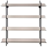 PT LIVING Crna/siva metalna polica s više razina 60 cm Reina Cuatro – | shoptok.hr