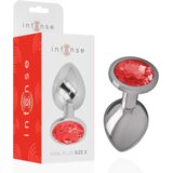Intense ANALNI ČEP Metal With Red Crystal (S) Cene