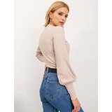RUE PARIS Blouse-RV-BZ-5223.15-beige | Shoptok.si