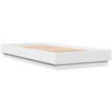  The Living Store Posteljni okvir bel 100x200 cm inženirski les - Posteljni Okvir, (21445821) | Shoptok.si