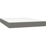  Krevet s oprugama i madracem tamnosivi 140x190 cm od tkanine | shoptok.hr