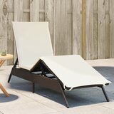 Maison Chic Ležalnik - Sončna ležalnik z blazino rjav poli ratan, (22043099) | Shoptok.si