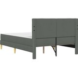  Okvir kreveta s madracem Tamno siva tkanina - Tamno siva 140 x 200 cm | shoptok.hr