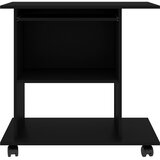  Stol za računalo crni 80 x 50 x 75 cm od konstruiranog drva | shoptok.hr