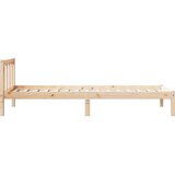 Dugi okvir kreveta bez madraca bijeli 100x210 cm od borovine | shoptok.hr