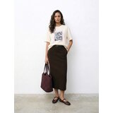 Sinsay Pamučna majica s izvezenim tekstom | shoptok.hr