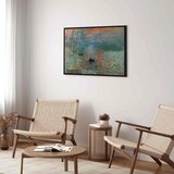  Slika - Claude Monet – Impression Sunrise 120x80 U crnom drvenom okviru | shoptok.hr