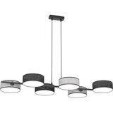 Viseći luster na sajli DRUMZ 6xE14/10W/230V crna/siva | Eponuda.com