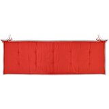  Jastuk za vrtnu klupu crveni 150 x 50 x 3 cm od tkanine Oxford | shoptok.hr