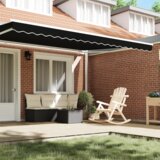 vidaXL Tenda za 4.5 m okvir Crna 4.3x0.2 m | shoptok.hr