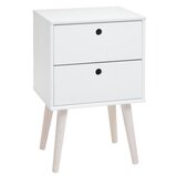 Olimp Sport Noćni ormarić sa 2 fioke bela/bor | ePonuda.com