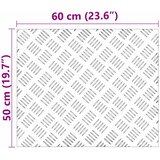  Stepenica Pravokutni 4 pcs Srebrno 60 x 50 cm Aluminij | shoptok.hr