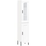 Maison Chic Visoka omara - Komoda - Predalnik bela 34,5x34x180 cm inženirski les, (21721742) Cene
