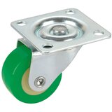 DÖRNER + HELMER okretni kotačić za namještaj (Promjer kotačića: 30 mm, Nosivost: 20 kg, Klizni ležaj, S pločom, Boja kotača: Zelene boje) | shoptok.hr
