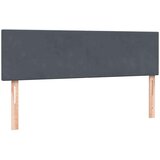 vidaXL Box Spring postelja z vzmetnico Temno siva 140x220 cm Velvet | Shoptok.si