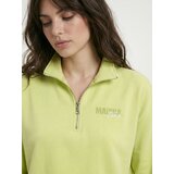 Sinsay Pamučna half-zip dukserica s vezenim natpisom | shoptok.hr