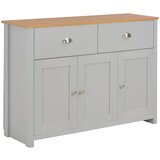 Maison Chic Komoda - Predalnik siva 112x35x81 cm, (21715857) | Shoptok.si