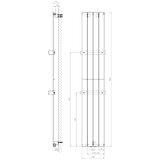 Sapho Kupatilski radijator COLONNA 180x30 cm srebran | Eponuda.com