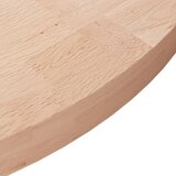  Okrugla stolna ploča Ø 80 x 4 cm netretirana masivna hrastovina | shoptok.hr