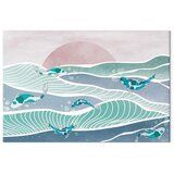  Slika - Fish on the waves 60x40 Standard | shoptok.hr