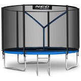 Neo-Sport vrtni trampolin 252 cm (8 ft) s vanjskom mrežom i ljestvama, plavi | shoptok.hr
