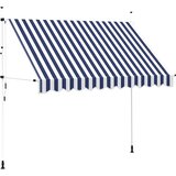 Tenda na ručno uvlačenje 300 cm plavo-bijela prugasta | Eponuda.com