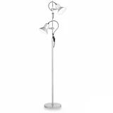 Lux - Stojeća lampa 2xE27/60W/230V srebrna