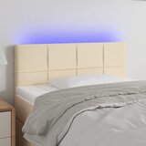  LED uzglavlje krem 80 x 5 x 78/88 cm od tkanine | shoptok.hr