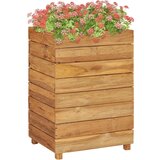 vidaXL Visoka greda 50x40x72 cm reciklirana tikovina in jeklo Cene