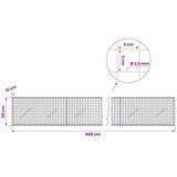 Gabion s žicom debljine 3 5 mm i mrežom 5x5 cm 800x10x50 cm - 10 cm 50 cm 800 x 230 cm | shoptok.hr