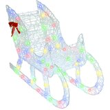  Reindeer vuče saonice šareni 70 x 26 x 129 cm Akril | shoptok.hr