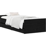  Krevetna konstrukcija Crni hrast 90 x 200 cm Konstruirano drvo | shoptok.hr