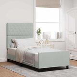  Krevet s opruga kutije Svjetlosiva 90 x 200 cm Baršun | shoptok.hr