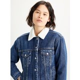 Levi's Levi&#39;s® Blue Women&#39;s Denim Jacket with Faux Fur - Women | ePonuda.com