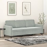  Trosjed svjetlosivi 180 cm baršunasti | shoptok.hr