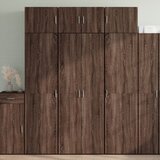 vidaXL Visoka omara rjavi hrast 70x42,5x185 cm inženirski les Cene