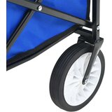  Sklopiva ručna kolica s tendom čelična plava | shoptok.hr