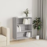 vidaXL Knjižna omara siva sonoma 69,5x32,5x90 cm inženirski les Cene
