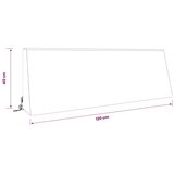  Jastuk za naslon SOEST 100% poliester Antracit 120 x 20 x 40 cm - Antracit 120 x 20 x 40 cm Poliester | shoptok.hr