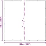  Prozirna cerada s ušicama 5x5 m PVC | shoptok.hr